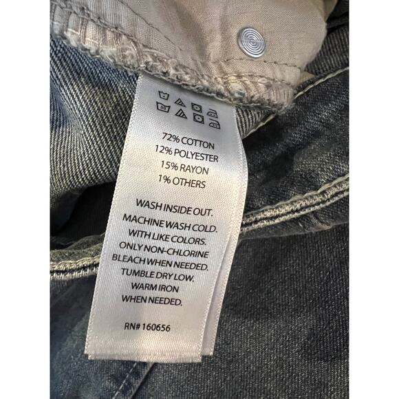 Happily Grey Long Denim Midi Skirt Medium Wash 27 - Picture 6 of 6